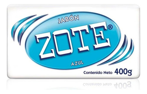 3 Pzas Jabón Zote En Barra Azul 400 G