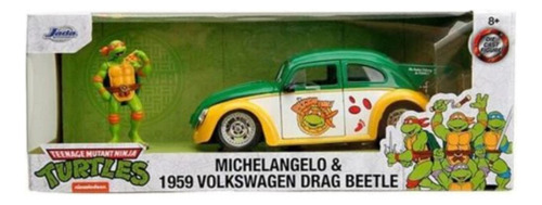 Miniatura - 1:24 - Volkswagen Drag Fusca Michelangelo 1959