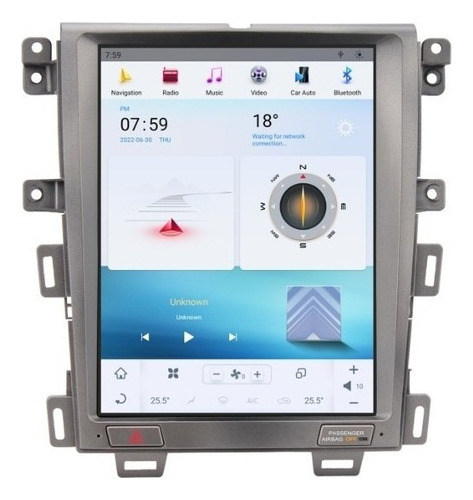 Estéreo Android Tesla Para Ford Edge 2008-2014 Gps Pantalla