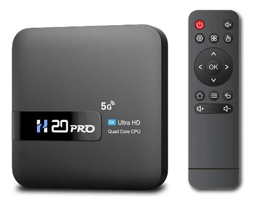 Tv Box H20pro 6k 16gb 2gb Ram Wifi 2,4g/5g Quad Core Andr 10