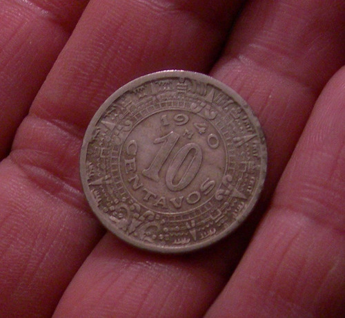 Moneda México, 10 Centavos, 1940.