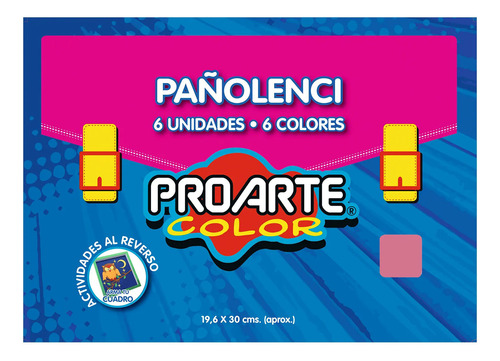 Carpeta Paño Lenci 6 Pliegos 6 Colores