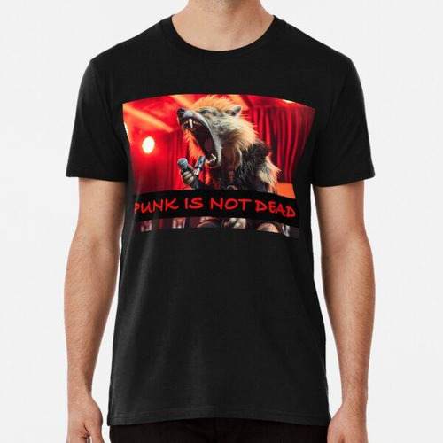 Remera Hyena Hardcore Punk Cantante - Serie Punk Is Not Dead