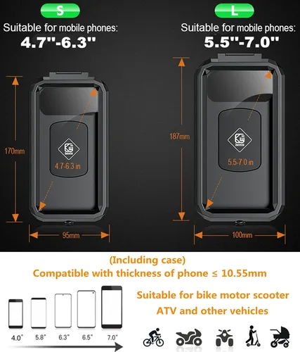 Funda Protectora Impermeable Celular Bajaj Boxer Ct 100 202