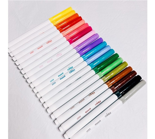 Imagen 2 de 2 de Marcadores Filgo Punta Conica Pinto X 10 Colores Pastel