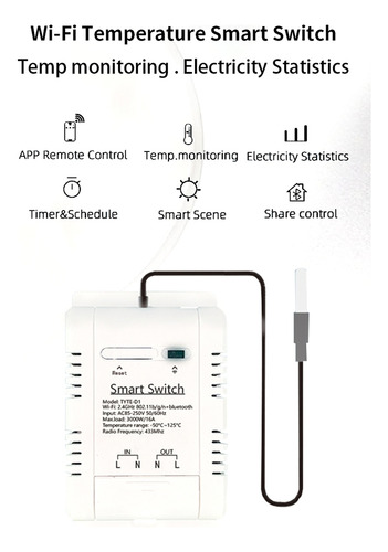 Gs Interruptor Inteligente De Temperatura/apagado Sonoff