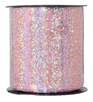Imagen 2 de 6 de Hilo Cinta Holográfica Regalo Globos Rollo 225mts X 0,5cm
