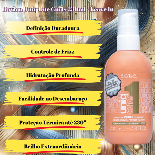 Leave In Revlon Uniq One Curls 230ml - Cabelos Ondulados
