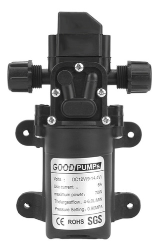 Bomba De Agua 72w Con Salida Espiral 12v Alta Presión 6l/min