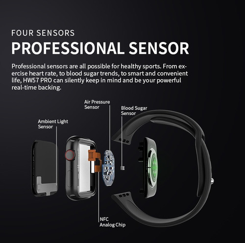 Reloj Ai Smart Hw57 Sharing Pro Ubicación Asistente De Voz N