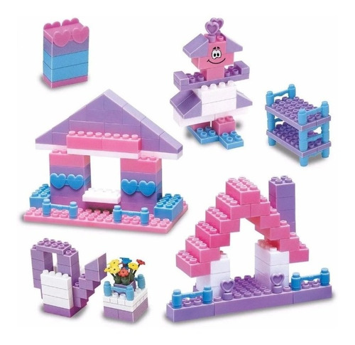 Imagen 2 de 5 de Blocky Fantasia 2 X 150 Piezas Bloques Ladrillos 01-0616 Edu