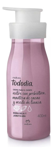 Natura Tododia Crema Corp. Mora Roja Y Jabuticaba 400ml