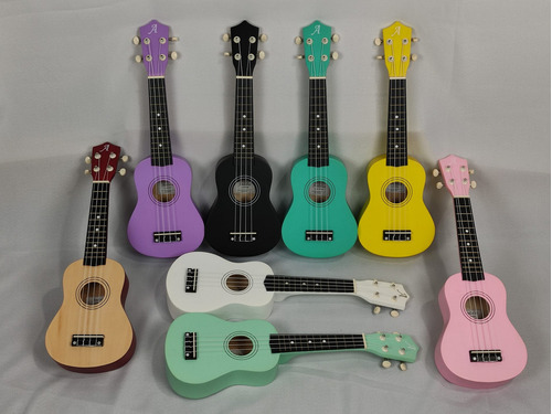 Ukulele Andaluz Soprano Uks01 Cor Turquesa