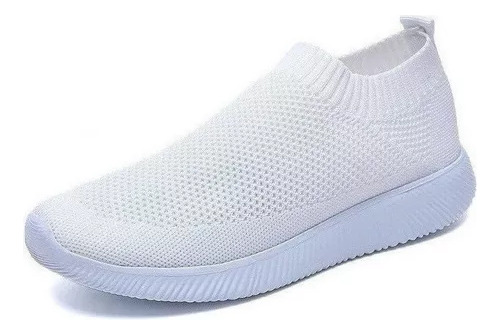 Zapatillas De Tenis De Mujer Casual Vulcanizadas Tejidas Fem