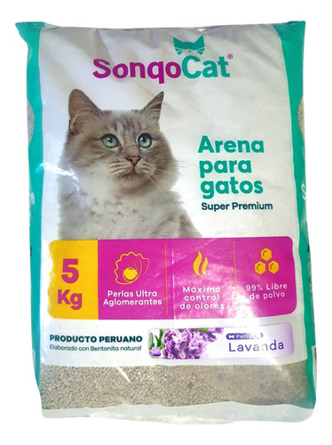 Arena Sanitaria Para Gato Sonqo-cat 5kg