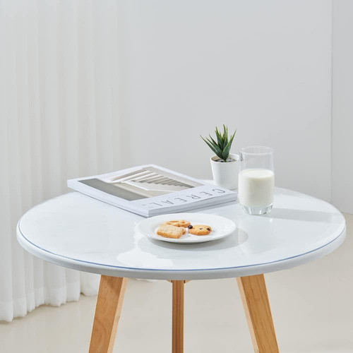 Protector De Mesa Leffora, De Plástico, Circular, 35 Cm
