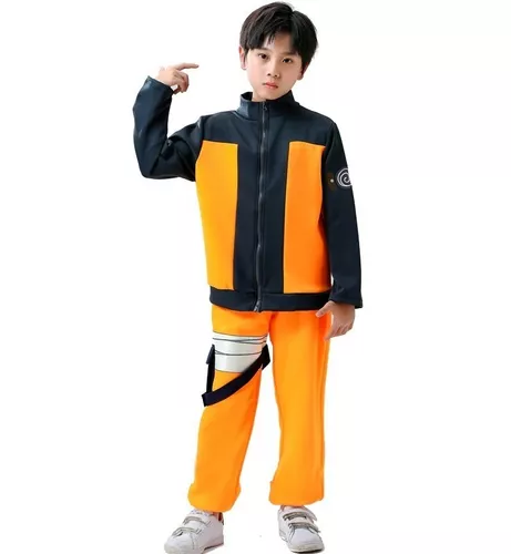 Naruto Kids Ninja Fantasia Menino Halloween Cosplay Masculino Longo Manto  Uniforme com Acessórios