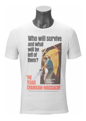 Playera Película The Texas Chainsaw Massacre Especial Art Po