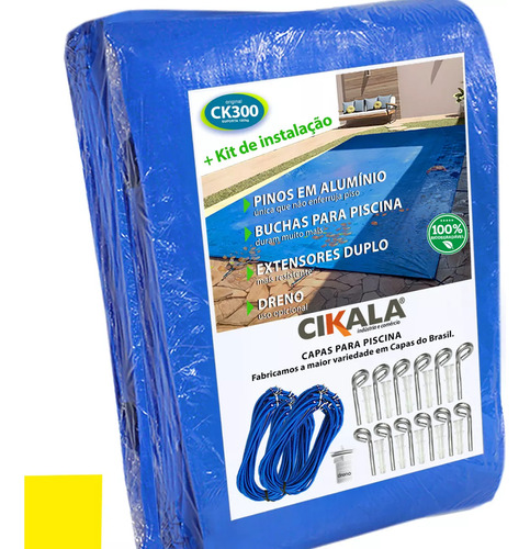 Capa De Piscina 5 Em 1 Proteção + Térmica Completa 3x2,5 Mts