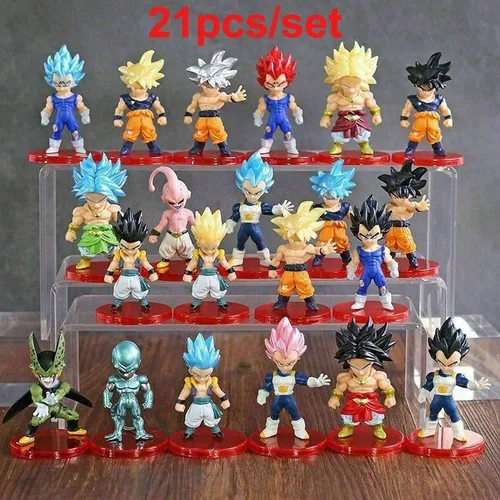 Juego De 21 Figuras De Acci n De Pvc Dragon Ball Z Son Goku