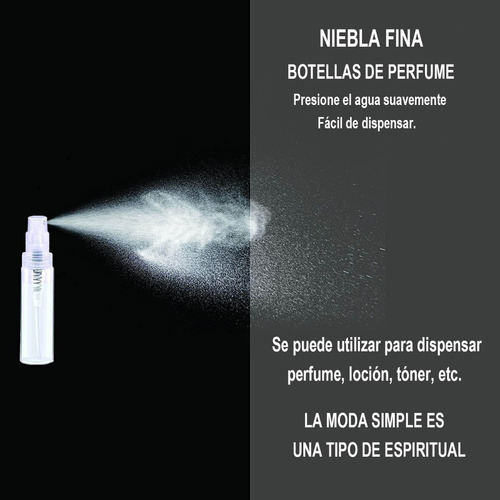 Mini Atomizador Perfume Botella Spray Plástico (120pcs 2ml)
