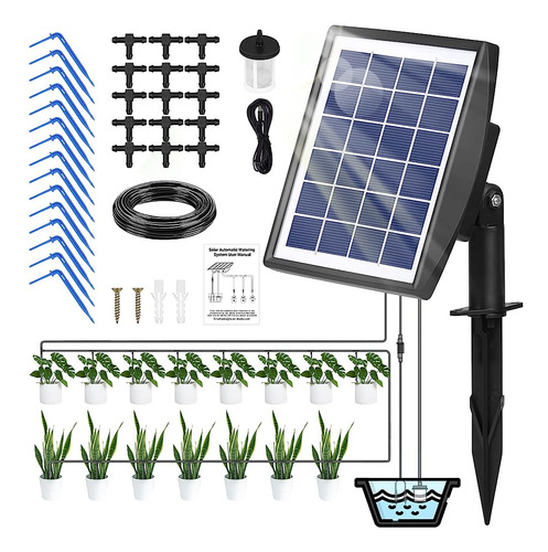 Kit De Riego Por Goteo Solar, Riego Del Sistema De Jardinerí