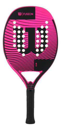 Raquete Wilson de Beach Tennis Fusion unissex rosa e preto