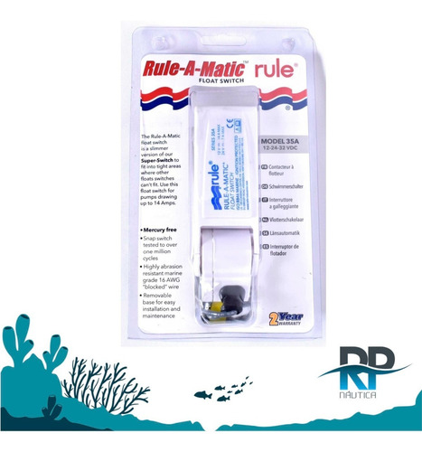 Automático Rule 14 Amp Para Bomba De Porão 12-24v Mod 35-a
