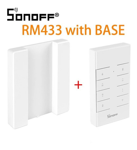 Imagem 2 de 3 de Sonoff Rm433 8 Teclas C/ Base - Controle 433mhz