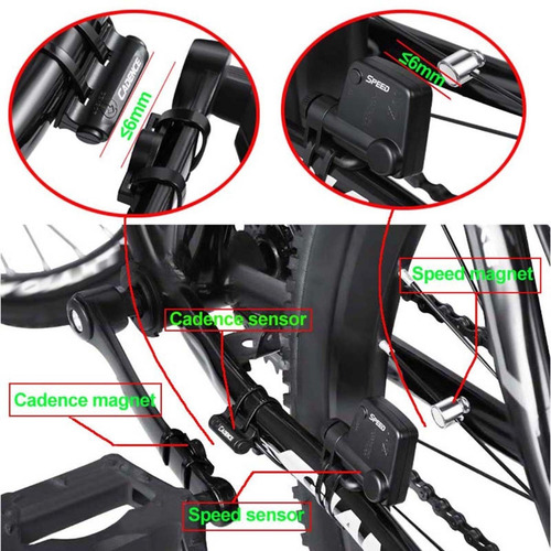 Imagen 4 de 9 de Ordenador Inalámbrico De Ciclismo Con Sensor De Frecuencia C