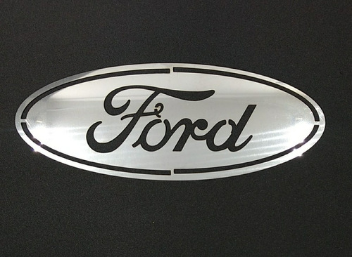 Logo Escudo Ford Acero Inoxidable 30 Cm