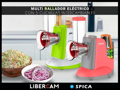 Multi Rallador Electrico Spica Sp-780 Rebanador 5 Cuchillas