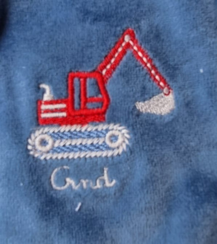Imagen 2 de 2 de Conjunto Bebe Plush Pant. C/puño Campera Combinada Bord