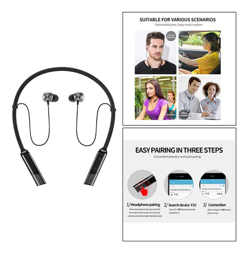 Fone De Ouvido Esportivo Sem Fio Com Fita Para O Pescoço