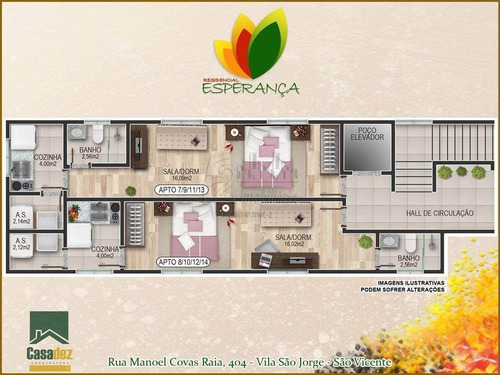 Apartamento - Venda - Vila Sao Jorge - Sao Vicente - Fd189