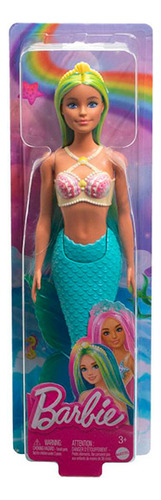 Muñeca Barbie Sirenas Con Cabello De Color Turquesa
