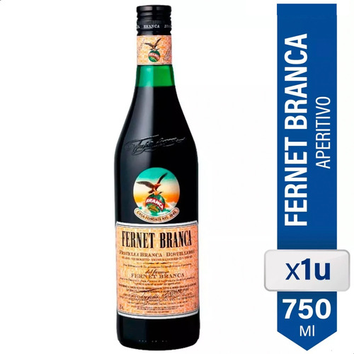 Fernet Branca 750ml Ml Fratelli Botella Bebidas 01almacen 