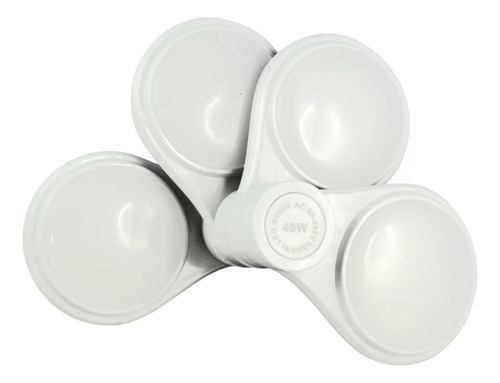 Foco Ahorra Luz Led Plegable Movil Iluminacion 40w 4 Aspas