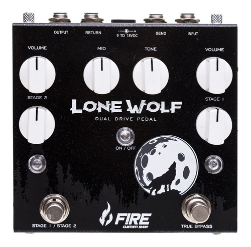 Pedal Fire Lone Wolf Dual Overdrive Stage - Oferta