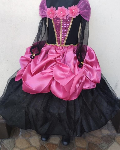 Disfraz Vestido Catrina Niñas Alta Calidad Oferta Ch M G Ex Colores