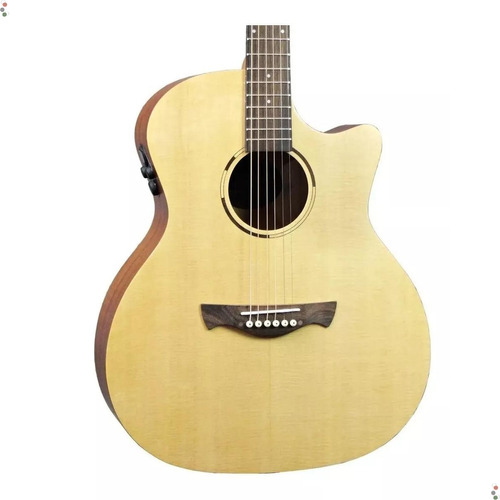 Violão Tagima Frontier Natural Medium Jumbo Com Efeito E Bt