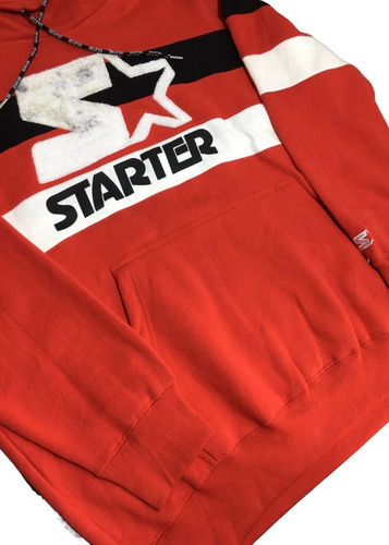 Starter Black Label Cuello Alto Para Hombre Con Logotipo Y Capucha.