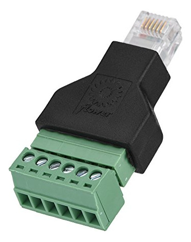 Fosa Ethernet Rj12 6p6c Splitter: Conector Cctv Ideal