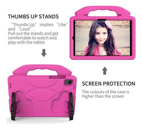 C Funda Con Mango De Goma Eva Para Ni?os Cubierta Para Lenovo