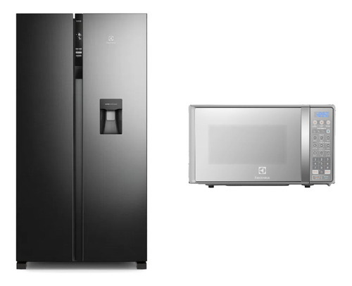 Combo: Refrigeradora Side By Side 517l (ersa53k2hvb) + Micro