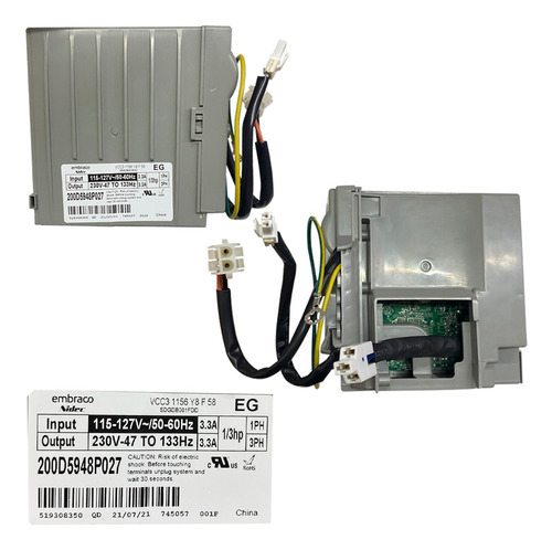  Modulo Tarjeta Inverter Mabe R200d5948p003 Wpw10233421 W107