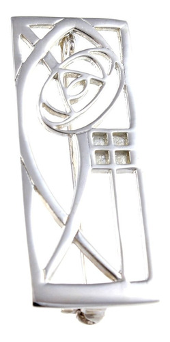 Broche Charles Rennie Mackintosh De Plata De Ley Con Caja D.