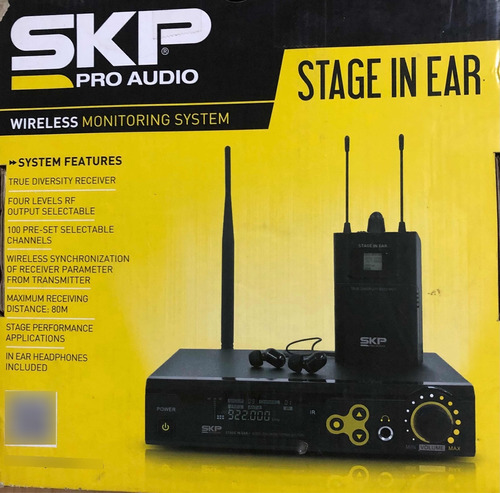Skp Stage In Ear Sistema Monitoreo Intra Aural Inalámbrico