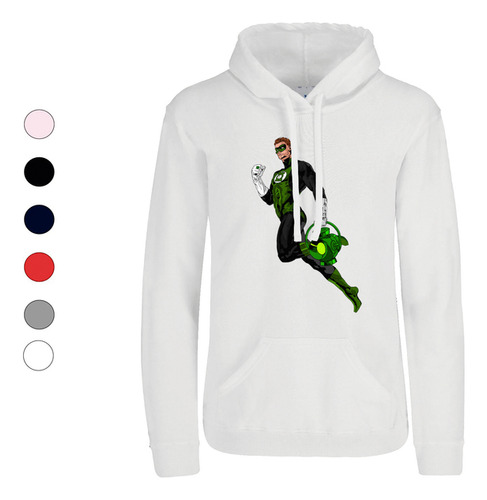 Sudadera Hoodie Adulto Colores Vivos Linternaa Verde #4