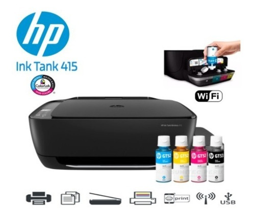 Impresora Hp Ink Tank 415 Wifi  Sistema Continuo Original